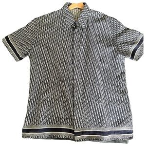 Dior Dior Oblique Short-Sleeve Shirt - EU 40